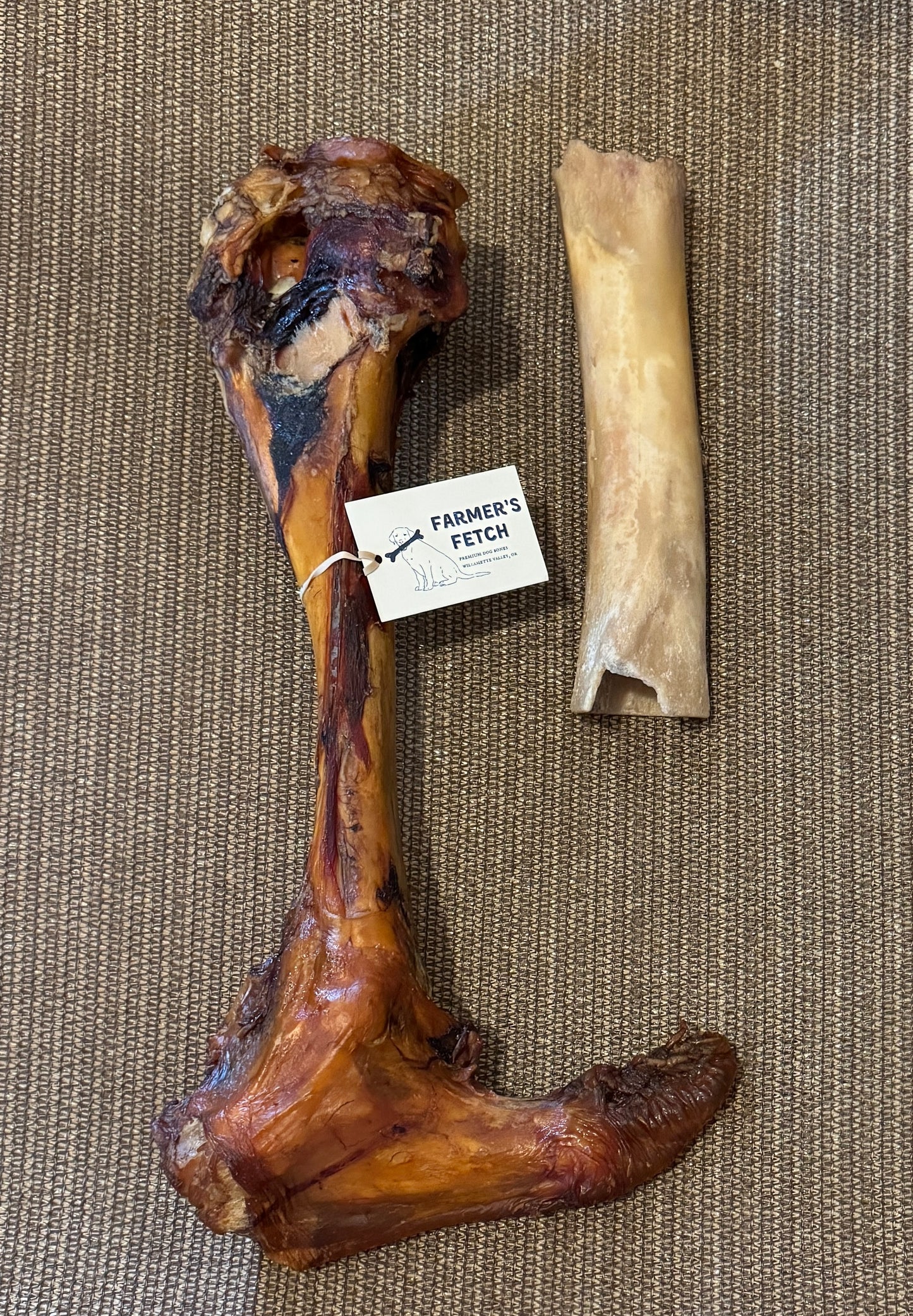 Giant grass-fed dog bone for large breeds