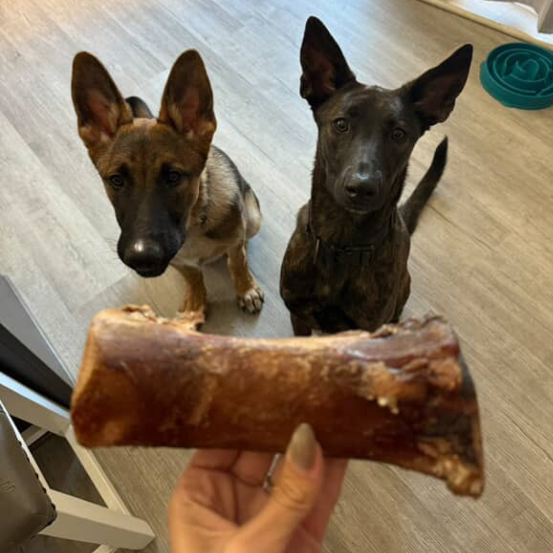 Smoked large beef marrow bones