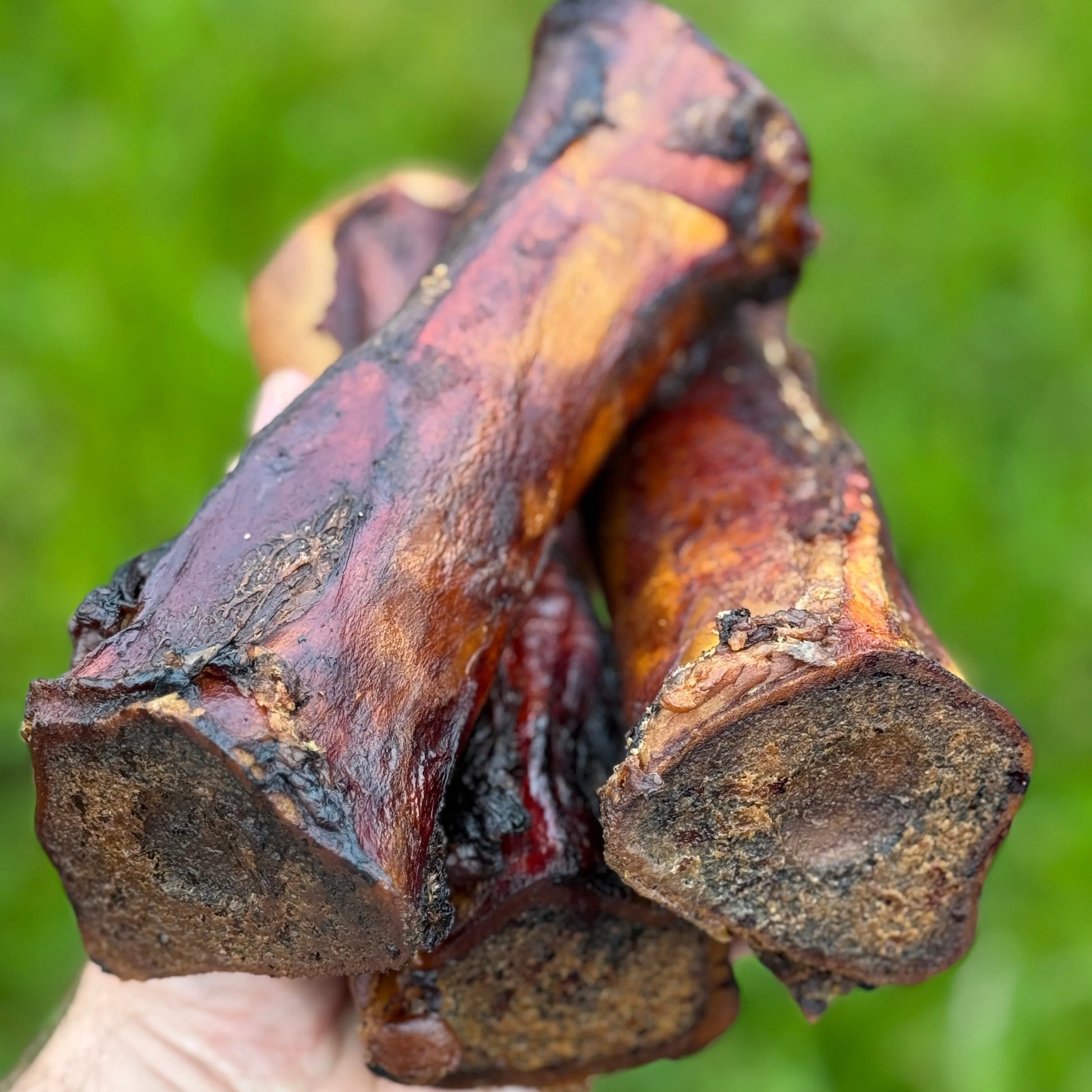 Smoked large beef marrow bones